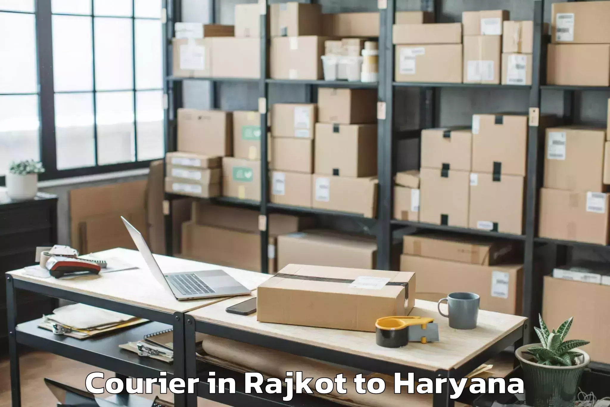 Rajkot to Haryana Courier Booking